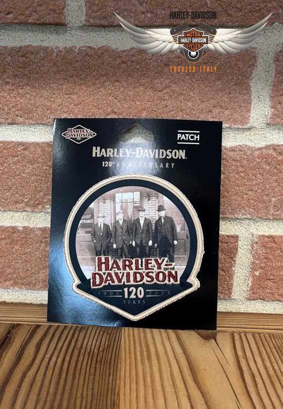 PATCH HARLEY-DAVIDSON BAR & SHIELD GREY MEDIUM