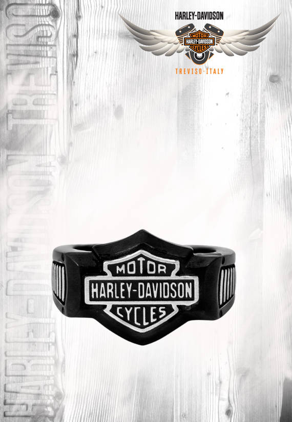 ANELLO HARLEY-DAVIDSON BLACK EDGE SIGNET
