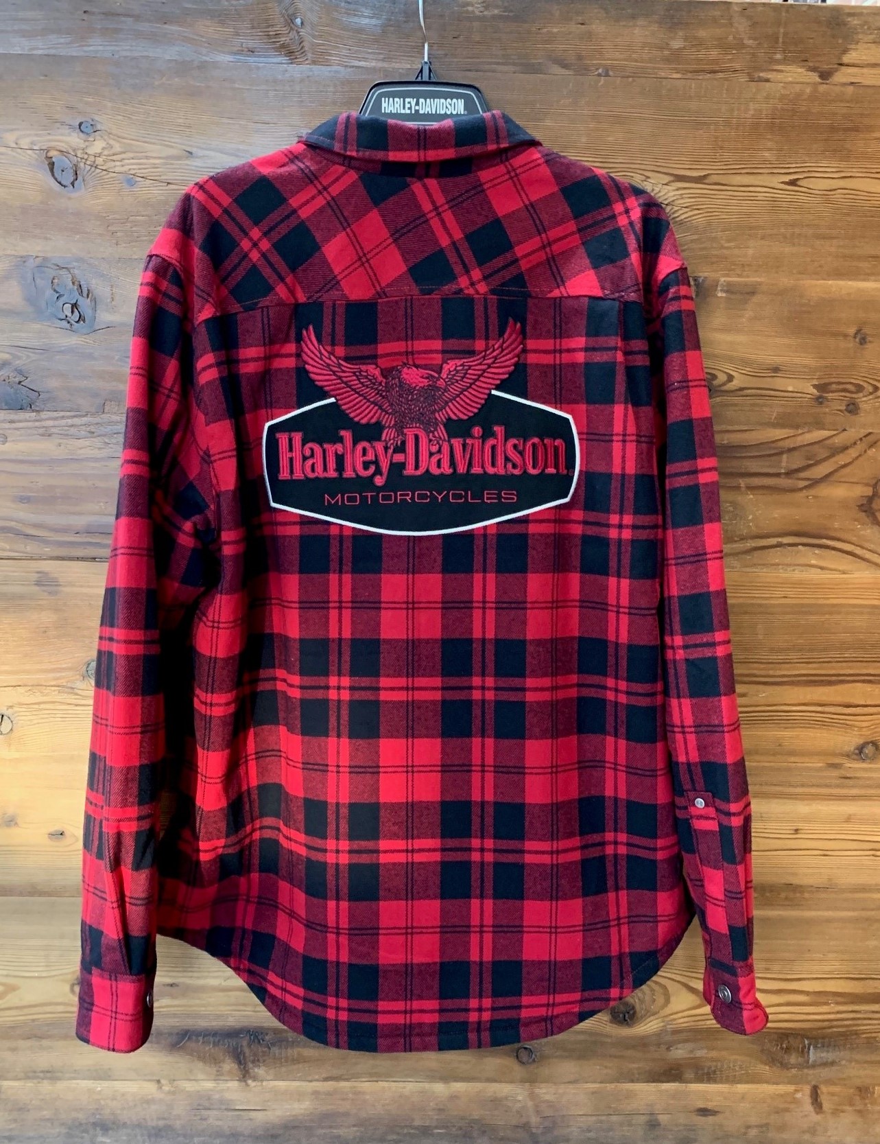 GIACCA CAMICIA HARLEY-DAVDISON ROSSA